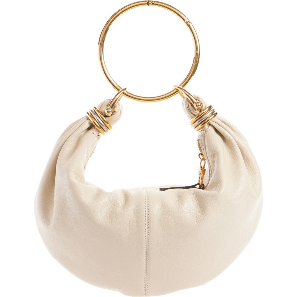 Chloé Small Bracelet Hobo Bag In Beige