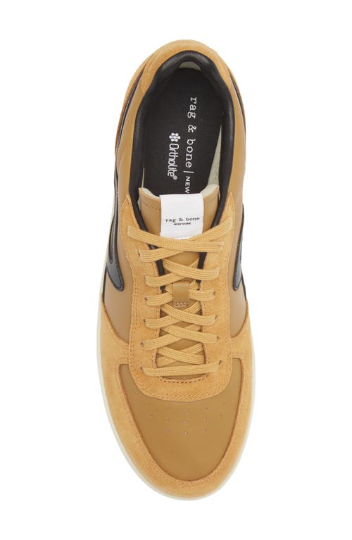 Rag & Bone Retro Court Sneaker In Mustard/black