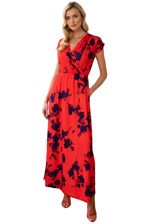 HOTSQUASH LONDON CLOTHING HOTSQUASH LONDON CLOTHING FAUX-WRAP JERSEY MAXI DRESS