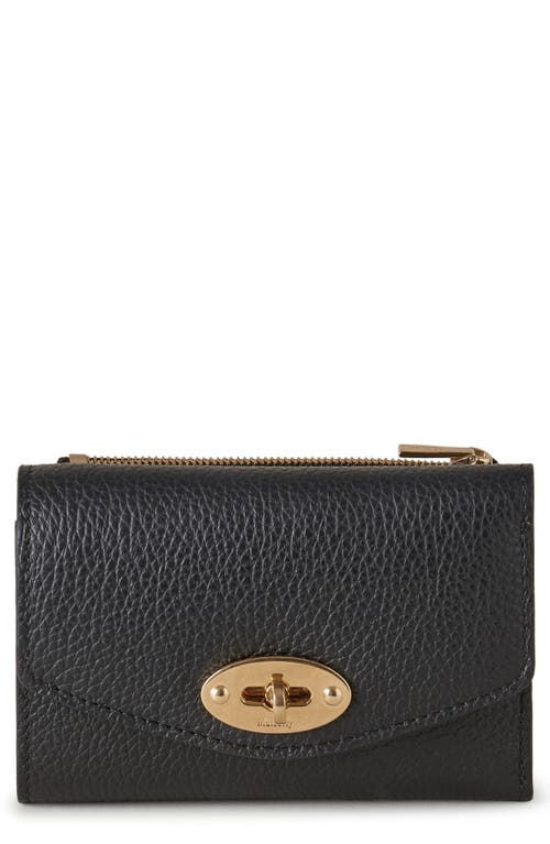 Mulberry Darley Folded Leather Wallet in Black