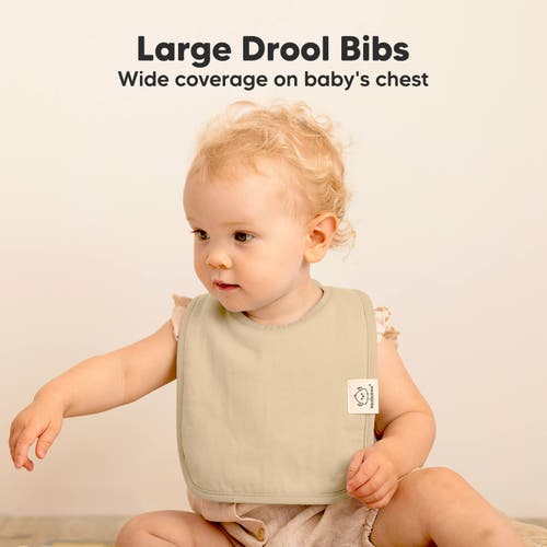 Shop Keababies 8-pack Coast Drool Bibs In Mauve