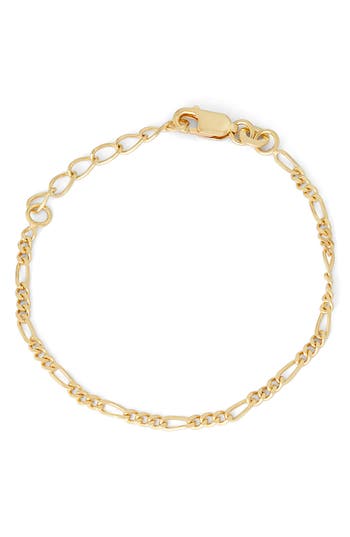 Fzn Figaro Chain Bracelet In Gold