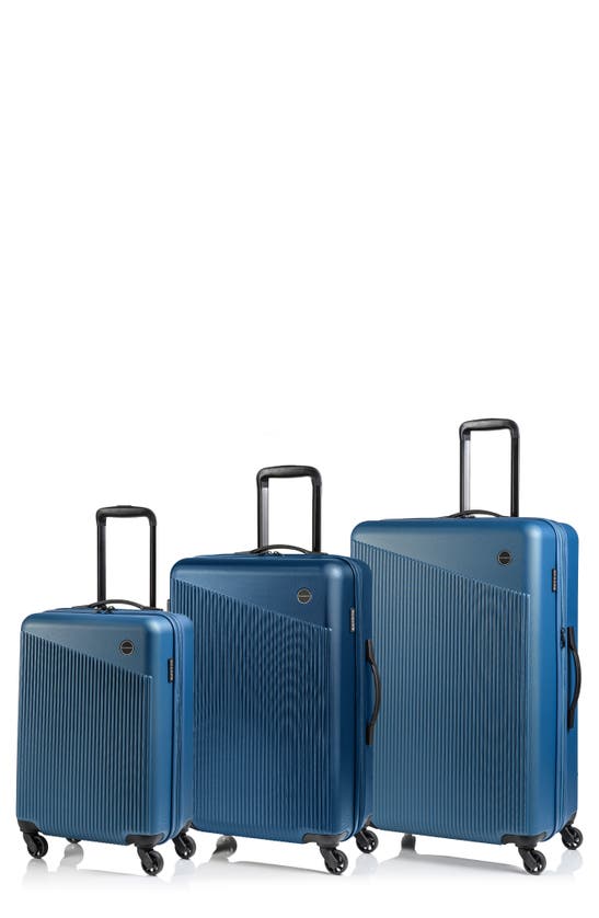 Champs Astro Suitcase 3-piece Luggage Set In Blue