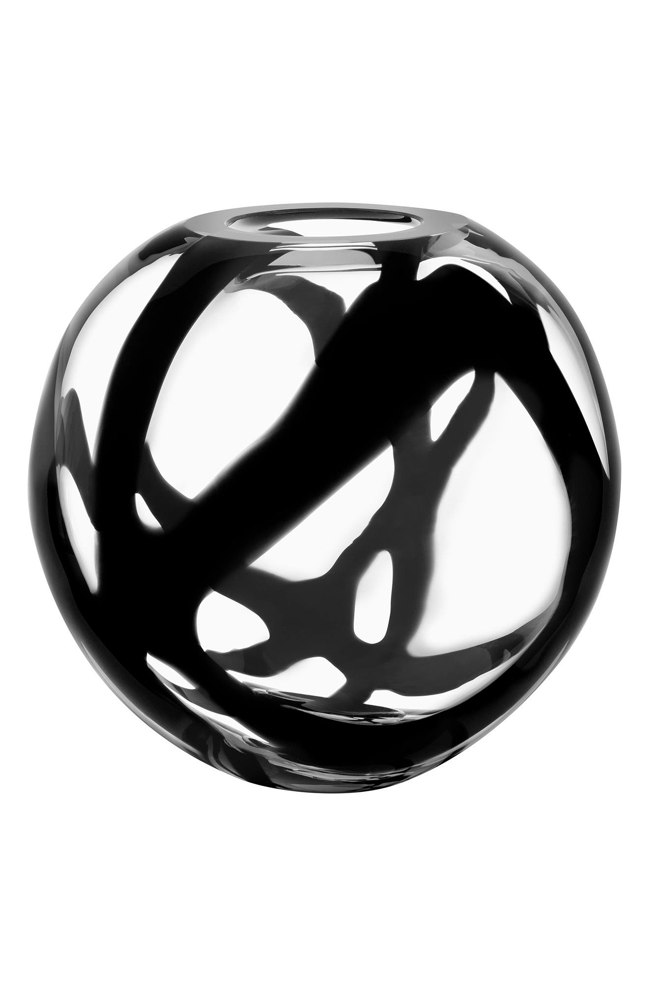 EAN 7321646020393 product image for Kosta Boda Globe Glass Vase, Size One Size - Black | upcitemdb.com