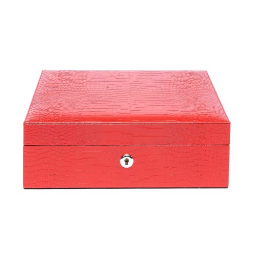 Shop Rapport London Brompton Eight Watch Box In Red