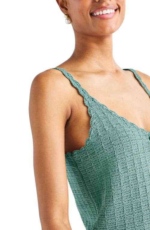 Shop Splendid Poppy Sweater Tank In Lagoon