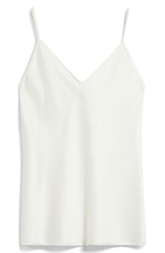 Shop Max Mara Lucca Stretch Silk Camisole In White