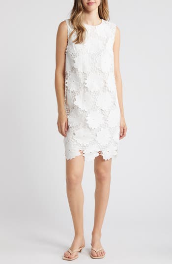 Sam Edelman Floral Eyelet Shift Dress | Nordstrom