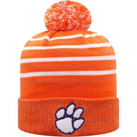 Youth Cream/Orange Denver Broncos Bone Cuffed Knit Hat