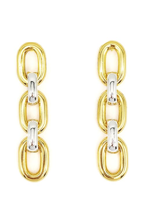 Petit Moments San Leo Two-Tone Link Drop Earrings in Mixed at Nordstrom