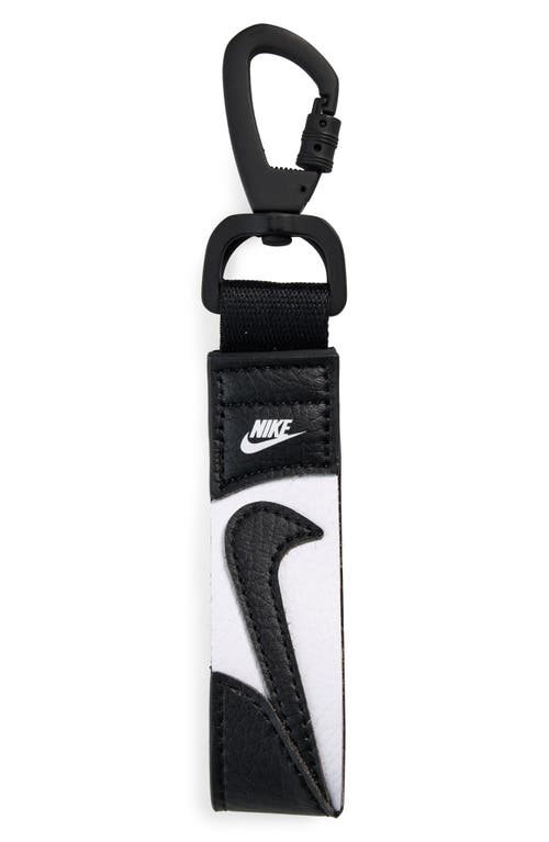 Nike Premium Key Fob In Black/white