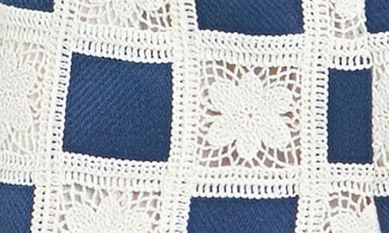 ENGLISH FACTORY ENGLISH FACTORY CROCKET CROCHET PATCHWORK SHORTS