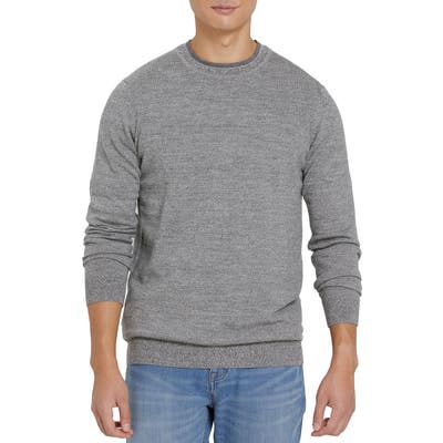 Frank And Oak Merino Crewneck Sweater, Grey