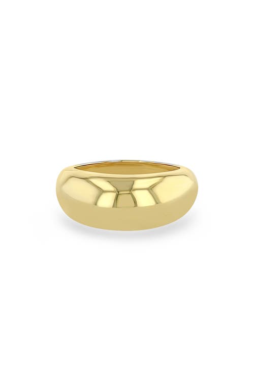 Zoë Chicco Medium Aura Ring in Yellow Gold at Nordstrom, Size 7