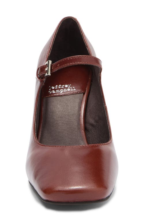 Shop Jeffrey Campbell Bourdin Mary Jane Pump In Brown