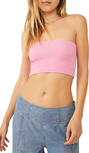 Dior pink bandeau tube crop top (rolled up in first - Depop