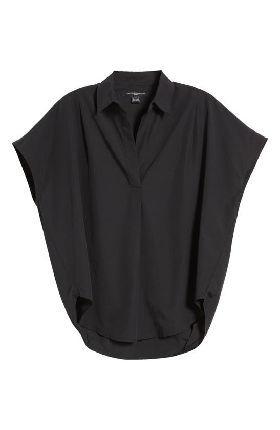 Shop French Connection Popover Poplin Shirt In Black