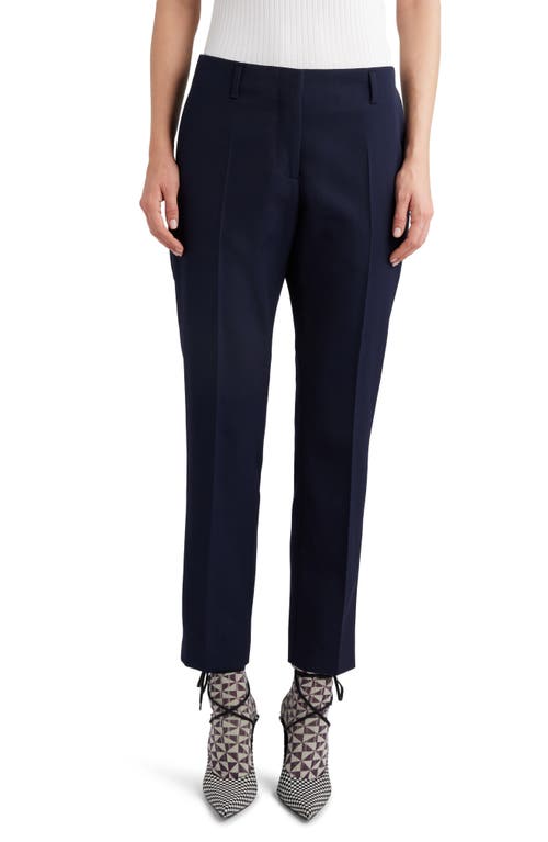Dries Van Noten Fitted Twill Ankle Pants Navy 509 at Nordstrom, Us