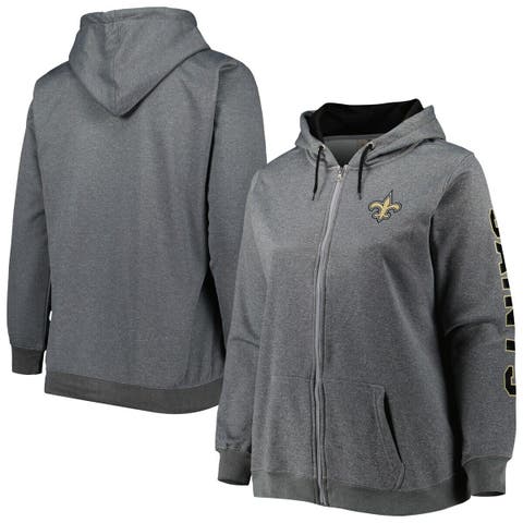 Profile Women's Heather Charcoal Philadelphia Eagles Plus Size Fleece  Full-Zip Hoodie Jacket