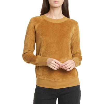 Nsf Clothing Saguro Velour Sweatshirt, Metallic