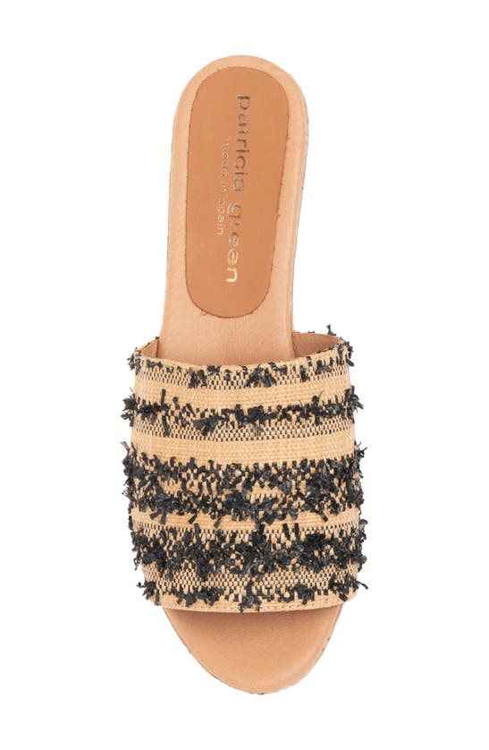 Shop Patricia Green Sybil Platform Wedge Sandal In Natural/ Black