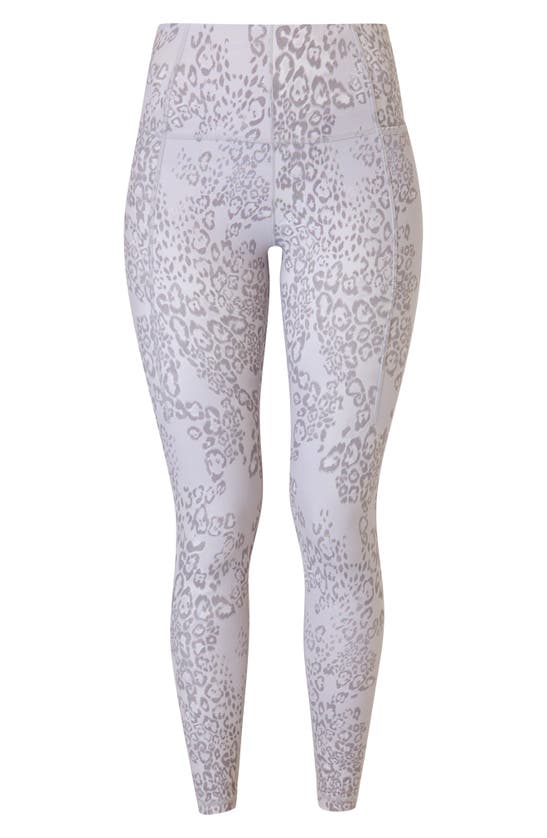 Shop Sweaty Betty Super Soft Crop Yoga Leggings In Grey Smokey Leopard Print