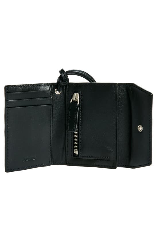 Shop Jacquemus Le Porte Leather Envelope Wallet In Black