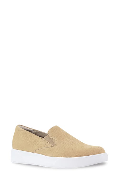 Munro Lennox Slip-on Sneaker In Sand Nubuck