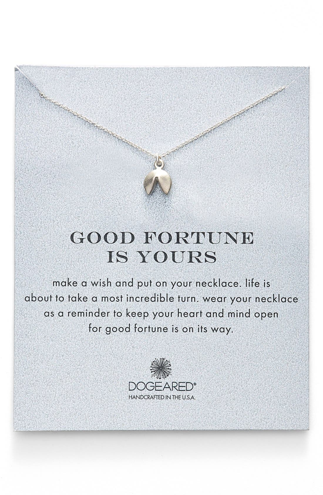 Dogeared Fortune Cookie Pendant Necklace Nordstrom
