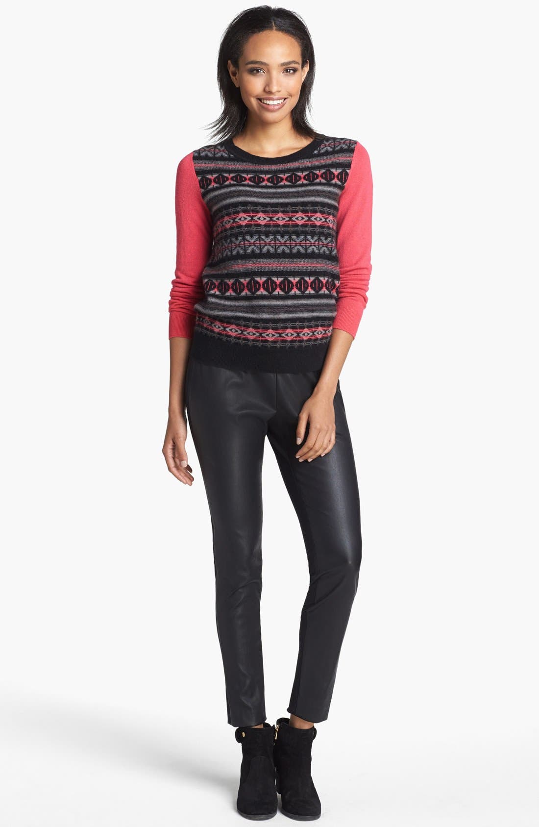 Halogen® Fair Isle Cashmere Sweater Nordstrom