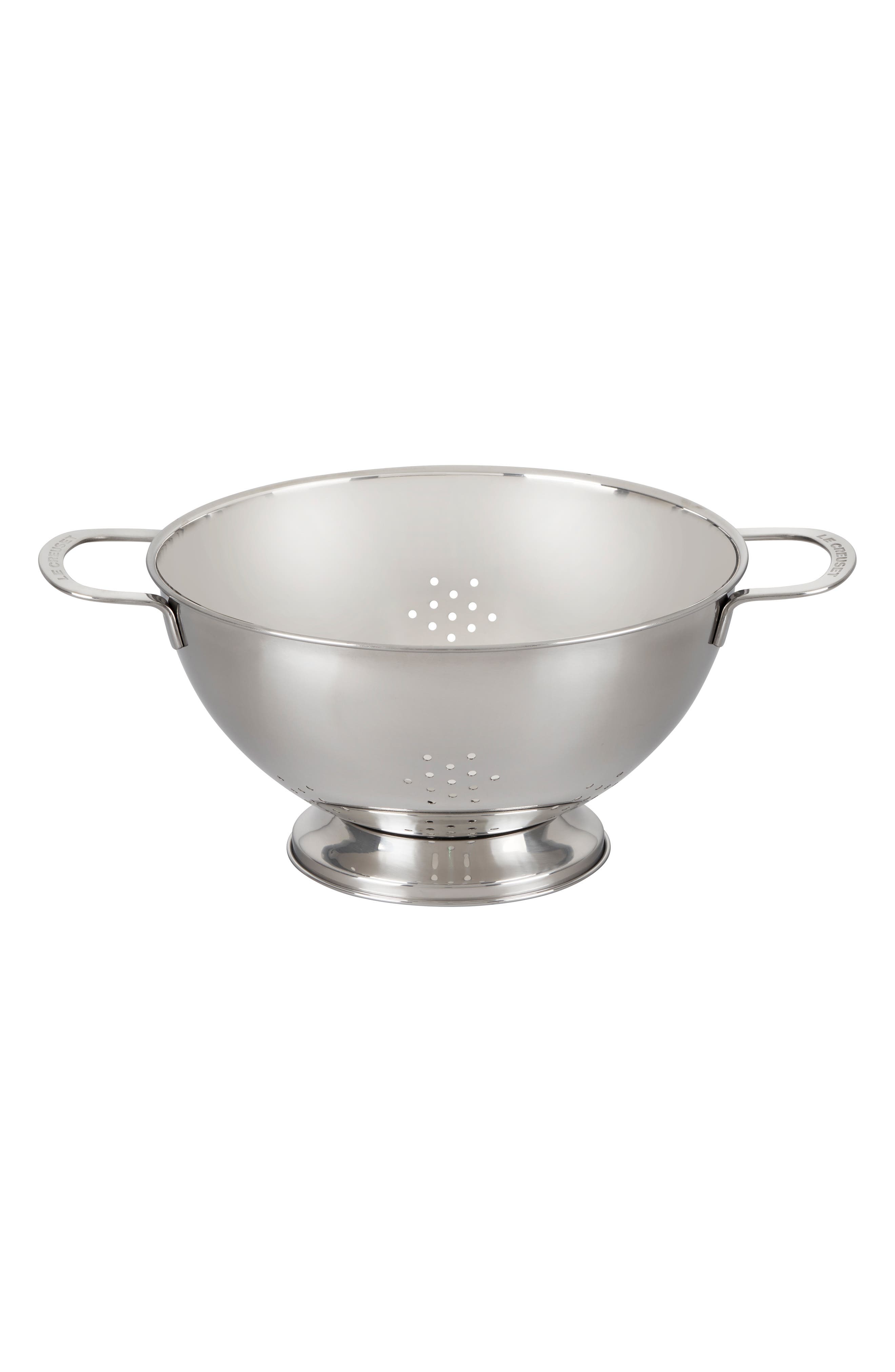 Le Creuset Set of 3 Stackable Stainless Steel Colanders Nordstrom