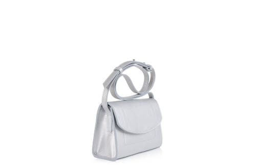 Shop Joanna Maxham The Runthrough Mini In Silver Pebbled Leather