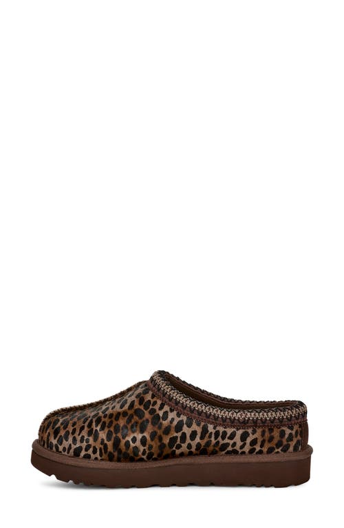 Shop Ugg(r) Tasman Caspian Genuine Calf Hair Slipper In Burnt Cedar