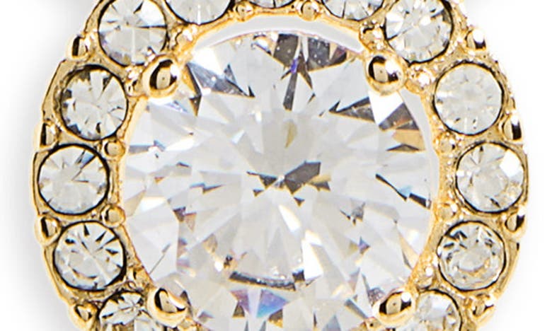 Nordstrom Cubic Zirconia Pendant Necklace In Clear- Gold