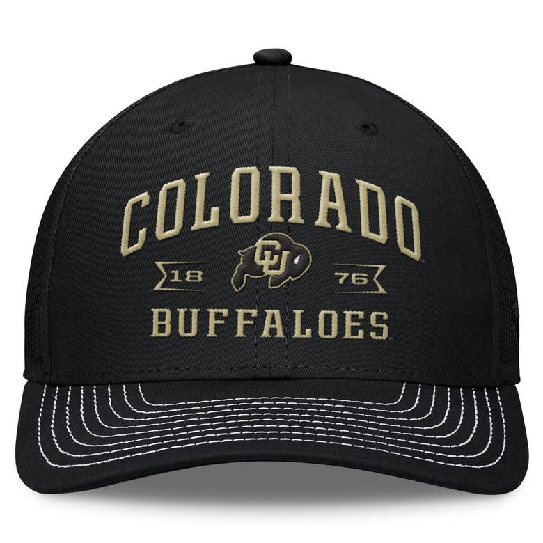 Shop Top Of The World Black Colorado Buffaloes Carson Trucker Adjustable Hat