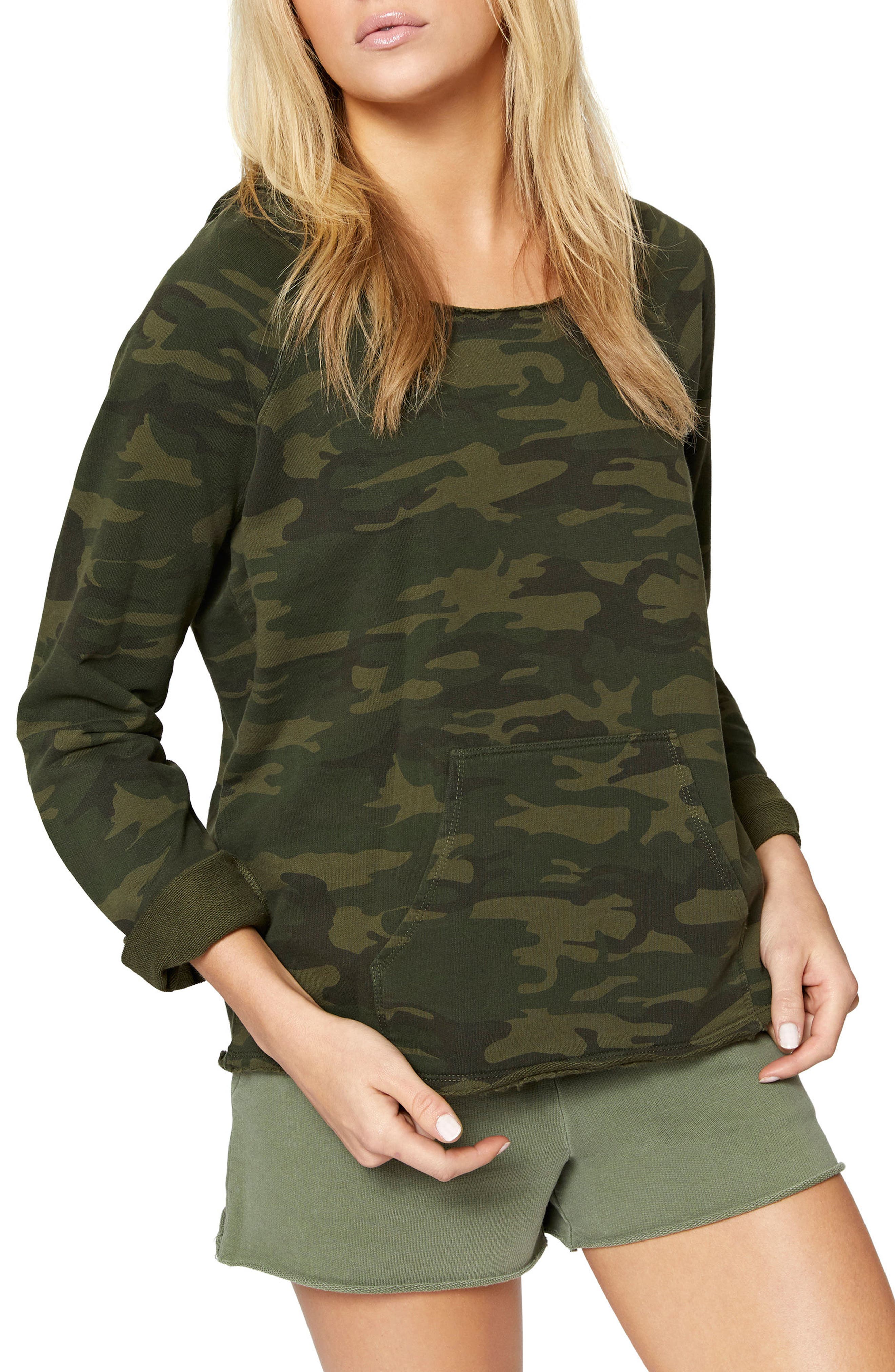 sanctuary camo sweatshirt