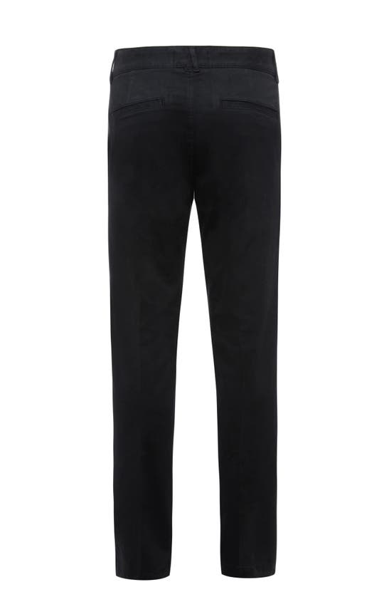 Hudson Jeans Classic Slim Straight Leg Stretch Chinos In Black