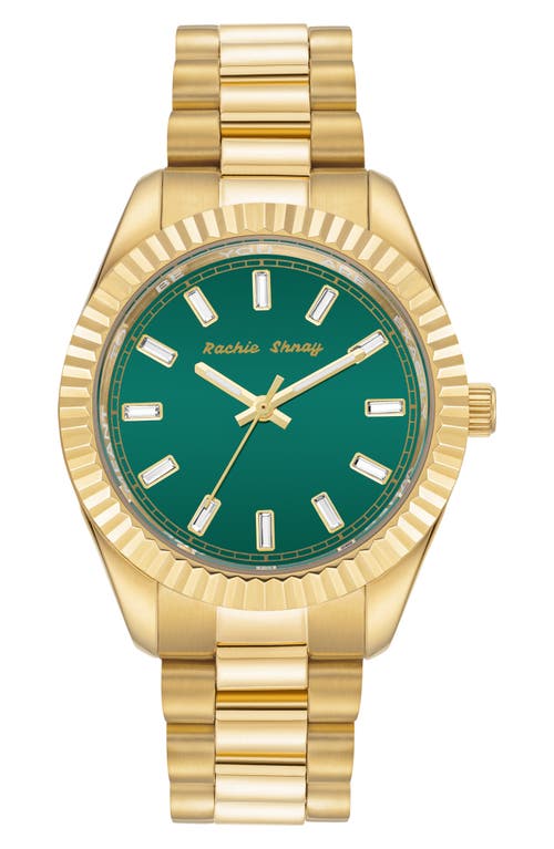 Rachie Shnay A Night in Malibu Bracelet Watch, 36mm in Polo Green at Nordstrom