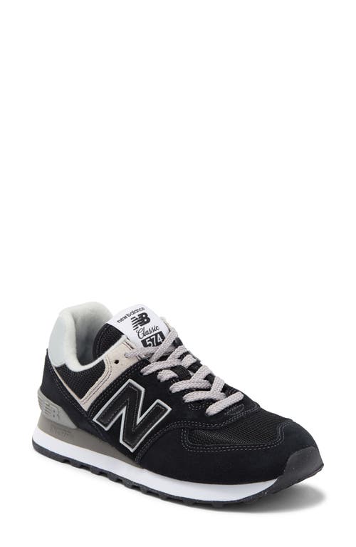 New Balance 574 Sneaker In Black/white