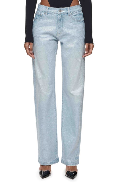 PURPLE BRAND Crystal Slim Fit Straight Leg Jeans Light Indigo at Nordstrom,