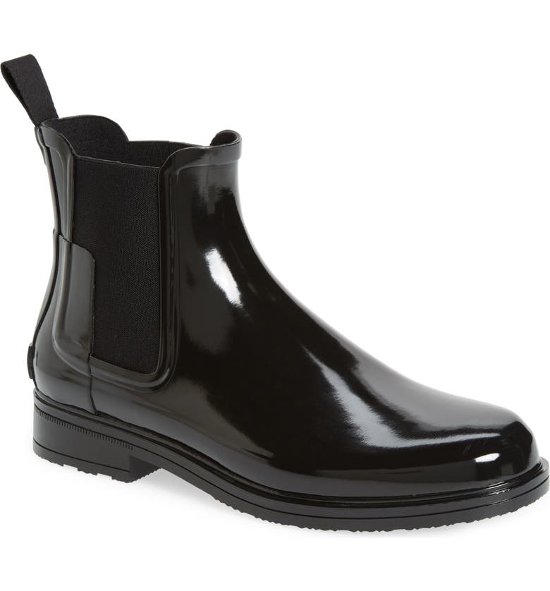 Hunter Original Refined Gloss Waterproof Chelsea Boot (Men) | Nordstrom