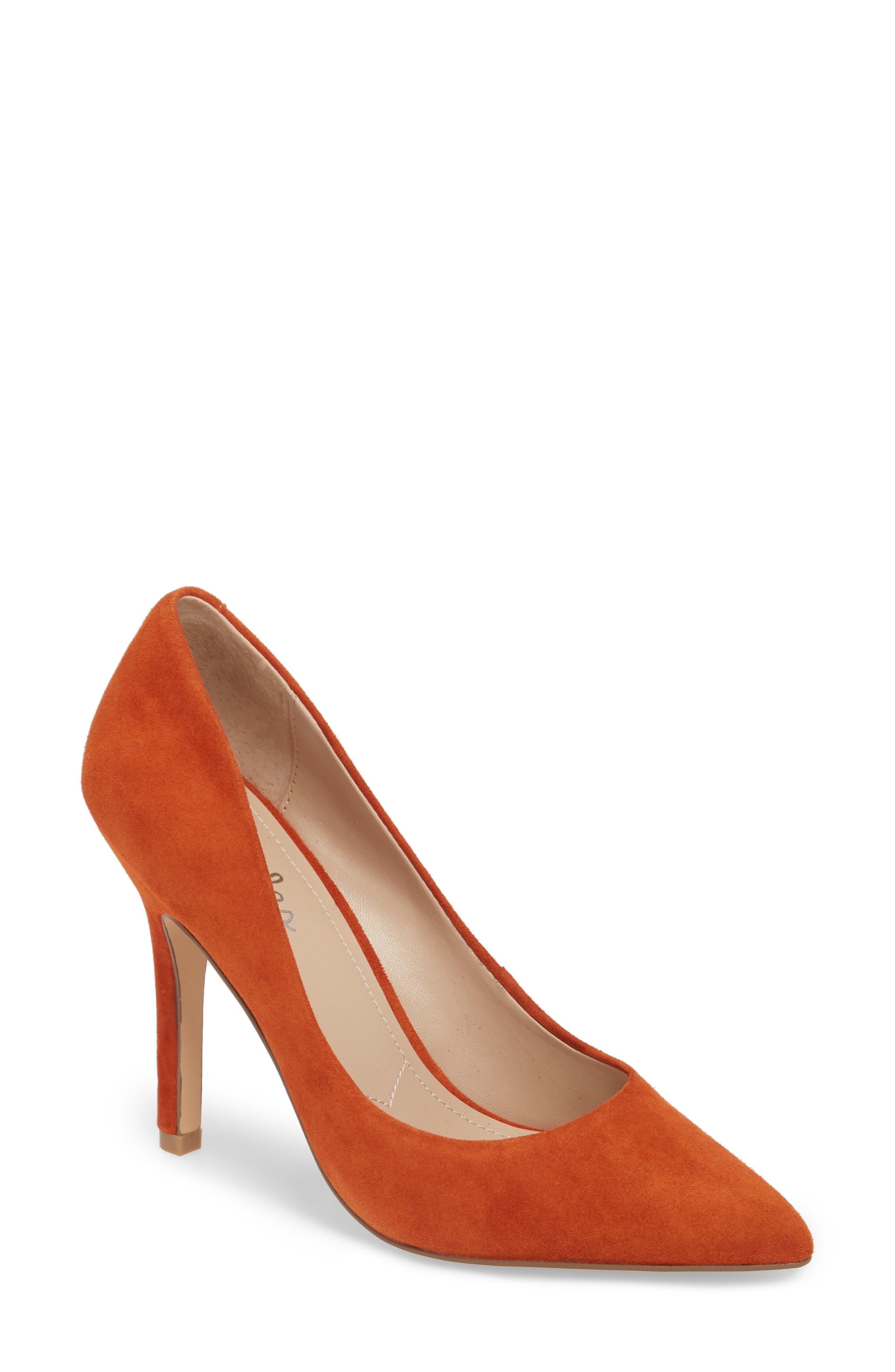 Charles By Charles David Maxx Pointy Toe Pump- Orange