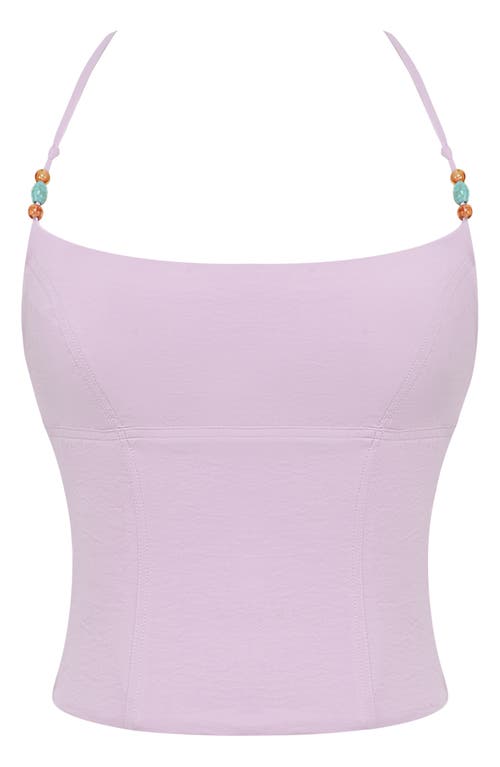 MISTRESS ROCKS MISTRESS ROCKS BEADED CROP CAMISOLE