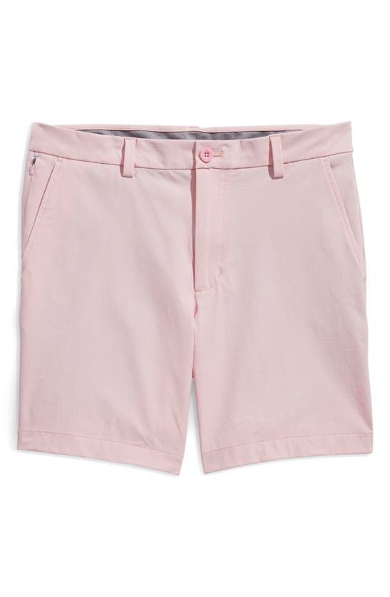Shop Vineyard Vines On-the-go Water Repellent Shorts In Flamingo