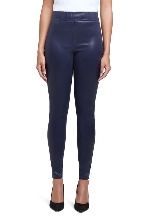 L'AGENCE Rochelle Coated High Waist Pull-On Skinny Jeans in Stargazer Coated