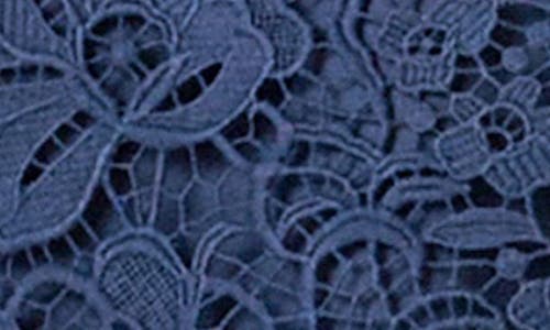 Endless Rose Deco Sleeveless Lace Top In Navy