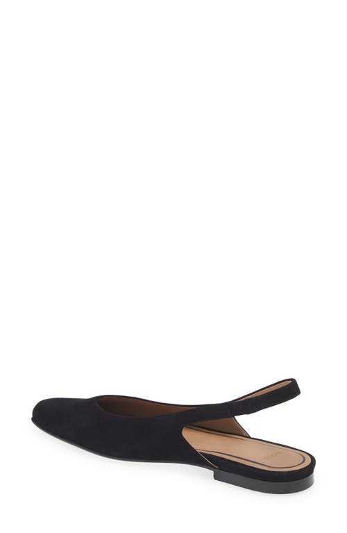 Shop Hugo Boss Boss Rose Slingback Flat In Black