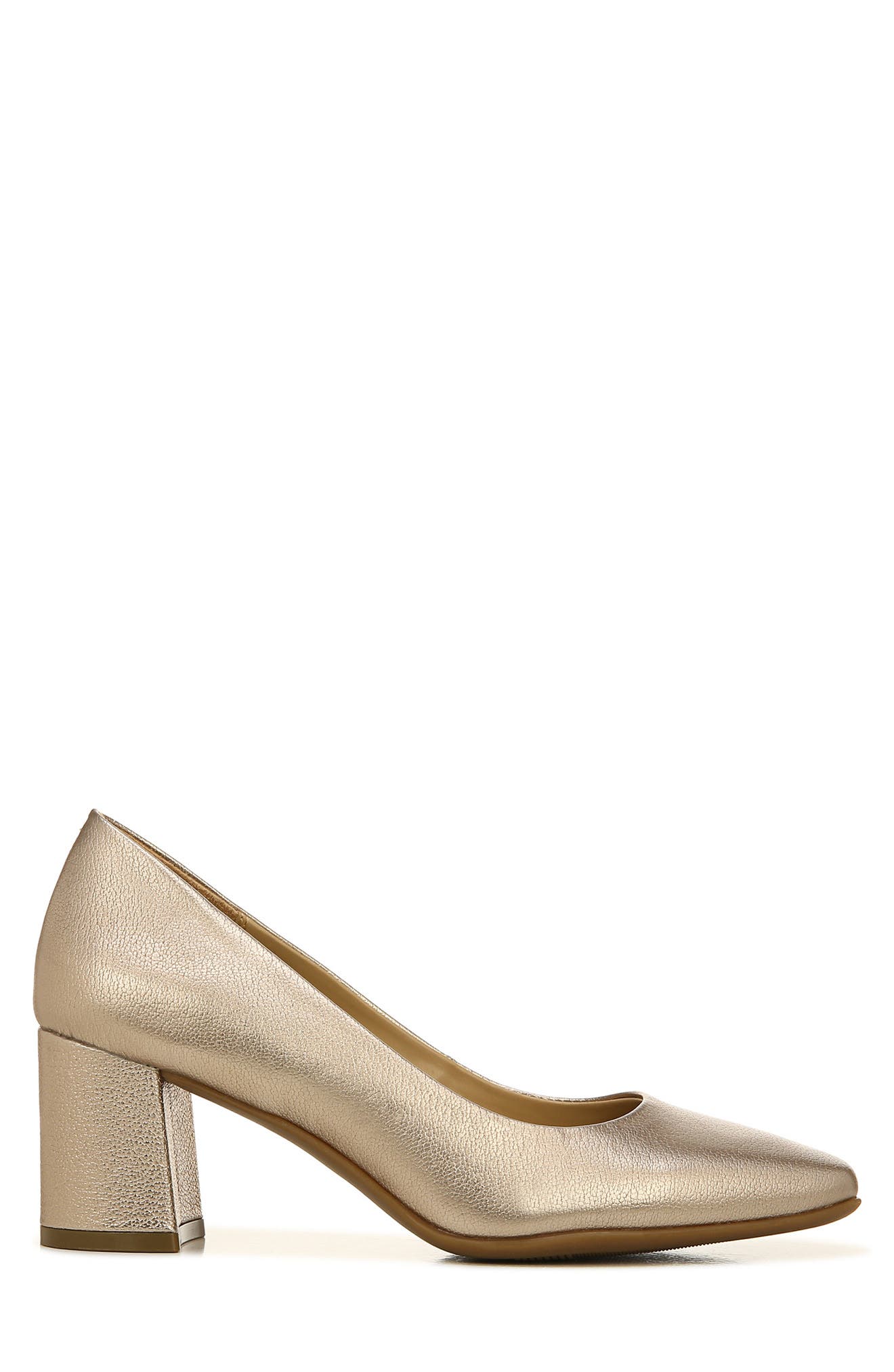 warner square toe block heel pump