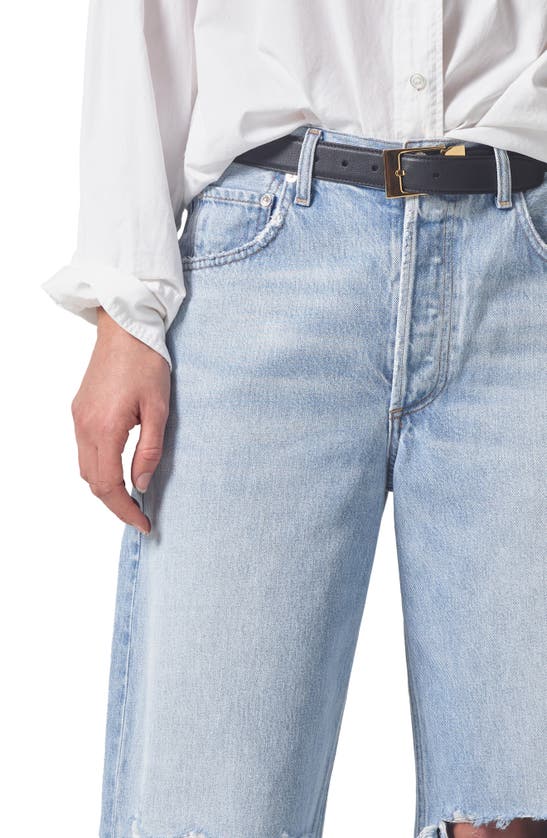 Citizens Of Humanity Ayla Ripped High Waist Baggy Wide Leg Jeans In Pagoda