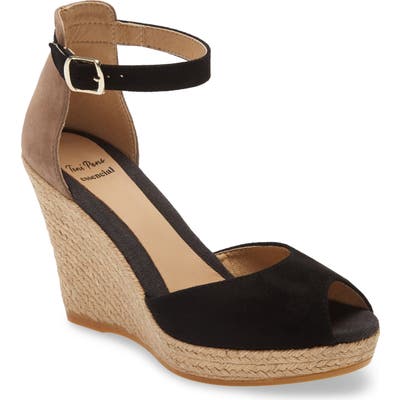 Toni Pons Sharon Espadrille Wedge Sandal - Black
